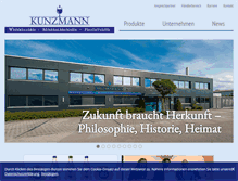 Tablet Screenshot of kunzmann-dasing.de